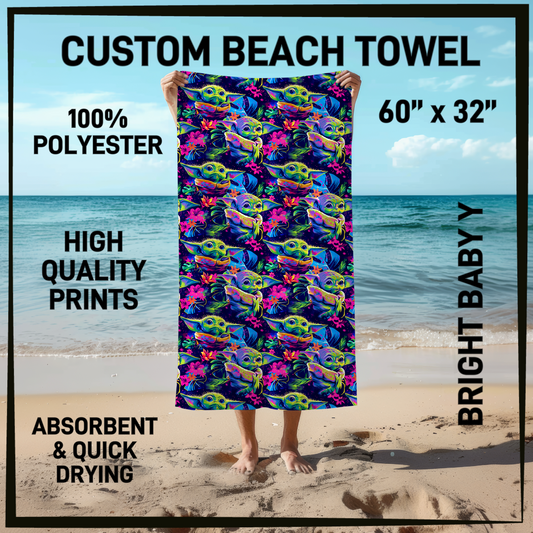 B9TW - Bright Baby Y Beach Towel - Preorder Closing 6/2 ETA: Early August