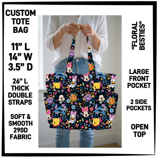 N2TB - Floral Besties Custom Tote Bag - Preorder Closing 7/22 ETA: Late Sept