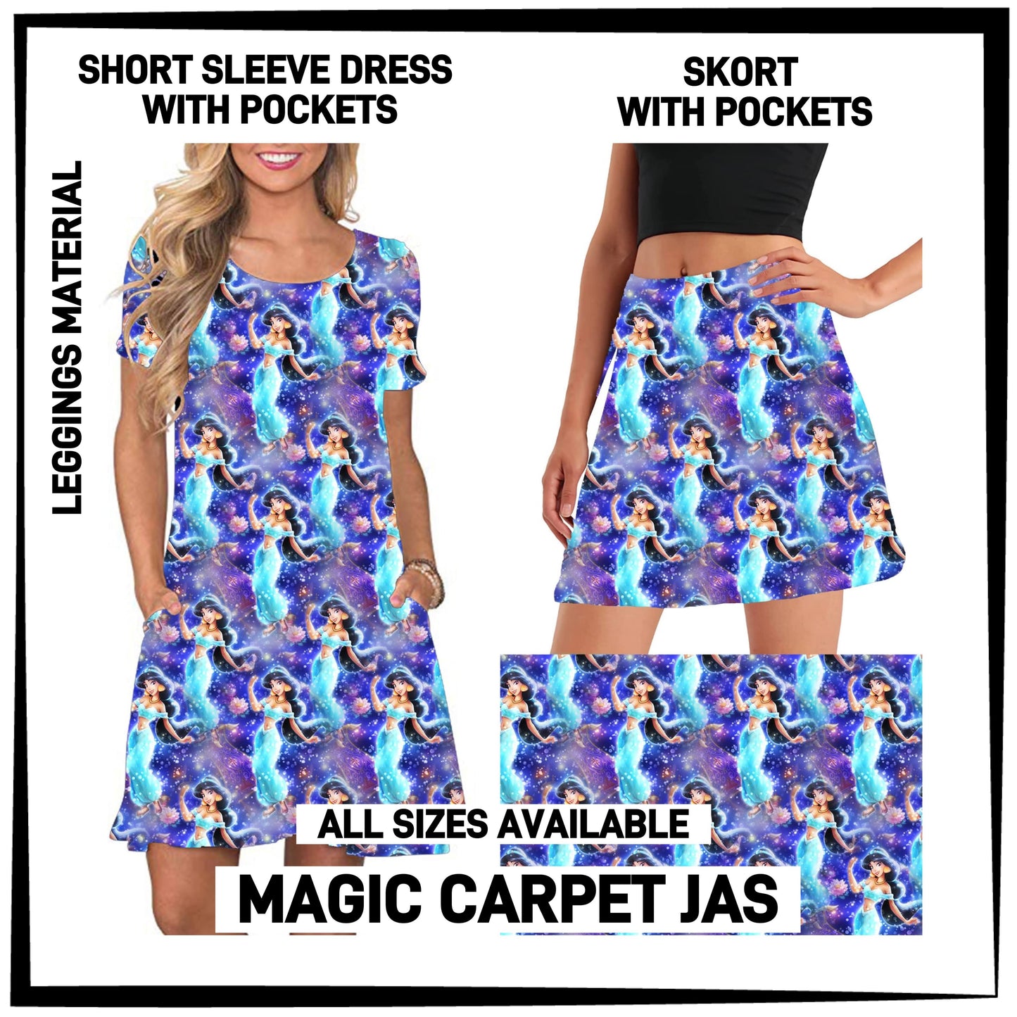 270BT - Magic Carpet Jas Sleeve Pocket Dress/Skort with Pockets - Preorder ETA: Early Jan