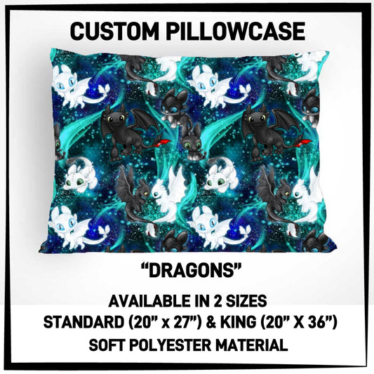 PC9S - Dragons Pillowcase - Preorder ETA: Late Dec