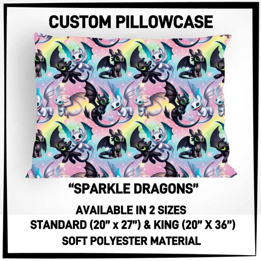 PC9S - Sparkle Dragons Pillowcase - Preorder ETA: Late Dec