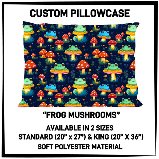 PC9S - Frog Mushrooms Pillowcase - Preorder ETA: Late Dec