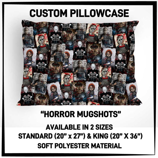 PC9S - Horror Mugshots Pillowcase - Preorder ETA: Late Dec