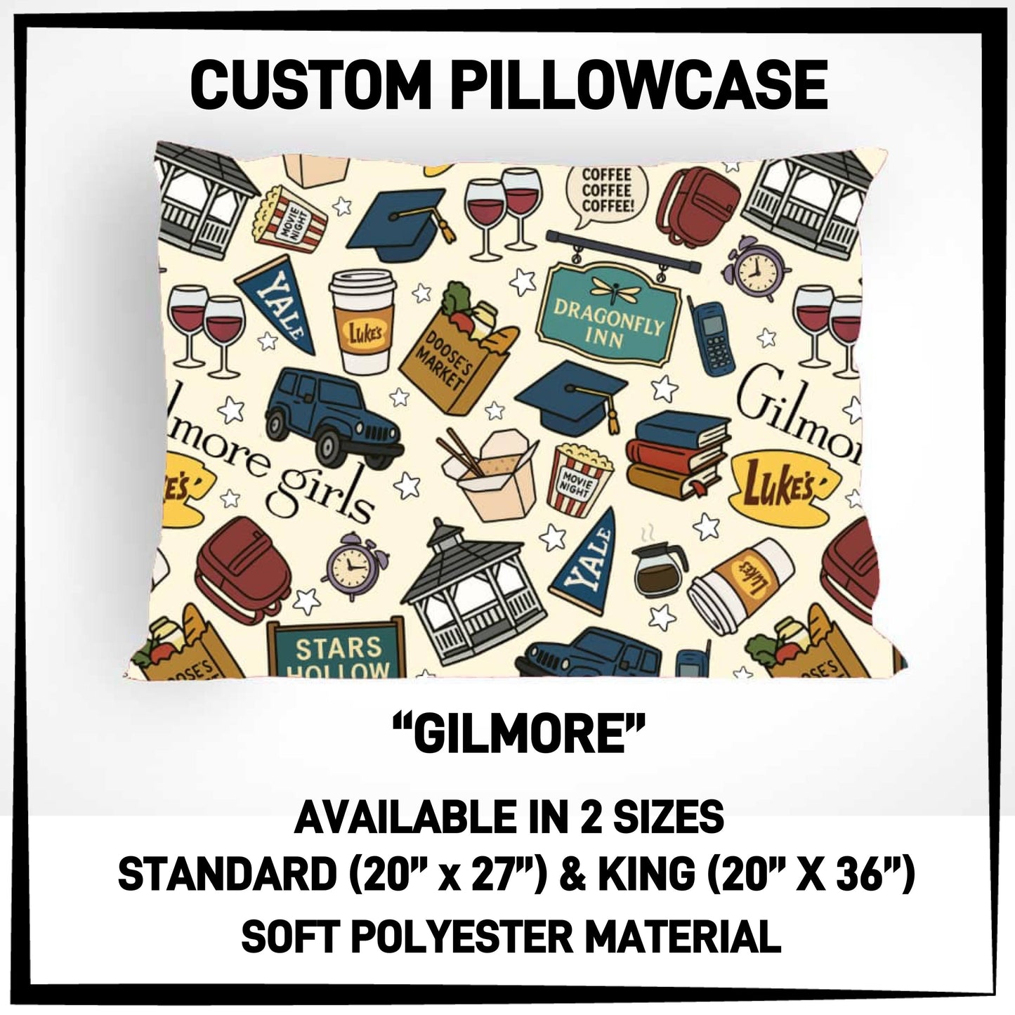 PC9S - Gilmore Pillowcase - Preorder ETA: Late Dec