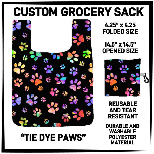 GS3K - Tie Dye Paws Grocery Sack - Preorder ETA: Mid-Jan