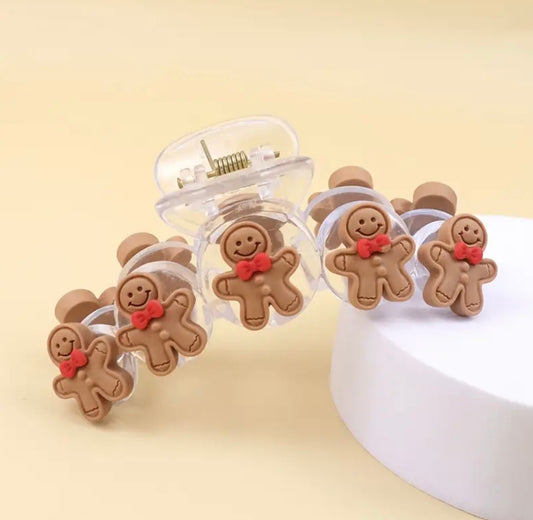 Gingerbread Man Hair Clip