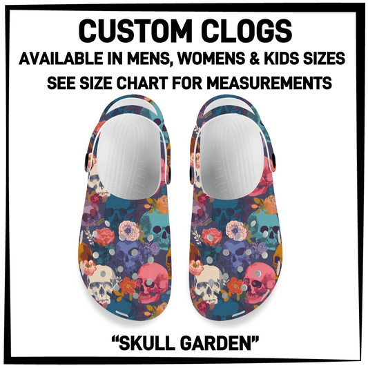 CM6C - Skull Garden Custom Clogs - Preorder Closing 12/28 ETA: Late Feb
