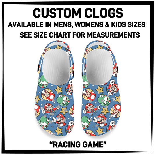CM6C - Racing Game Custom Clogs - Preorder Closing 12/28 ETA: Late Feb