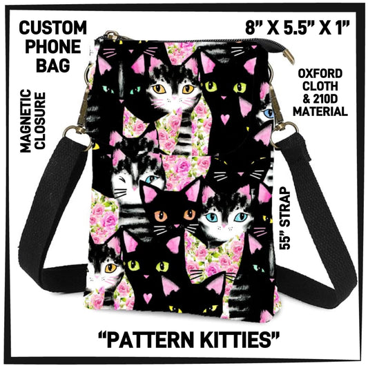 CP3H - Pattern Kitties Phone Bag - Preorder ETA: Mid-Oct