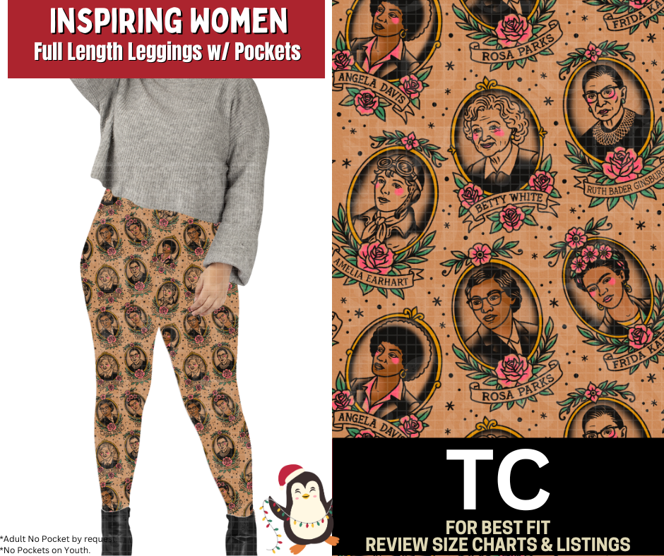 Inspiring Women Full Length Leggings w/ Pockets