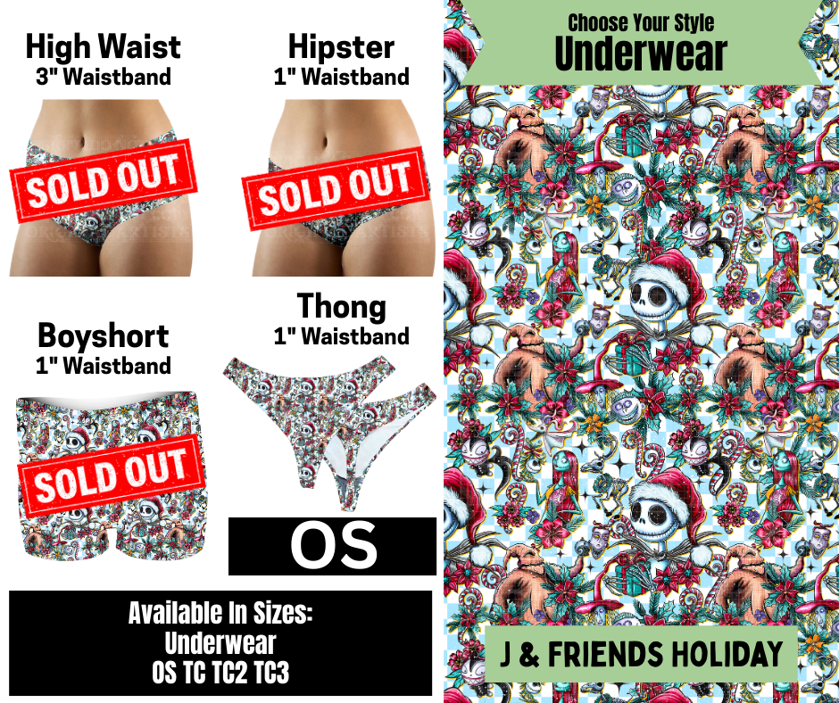 J & Friends Holiday Thong Underwear