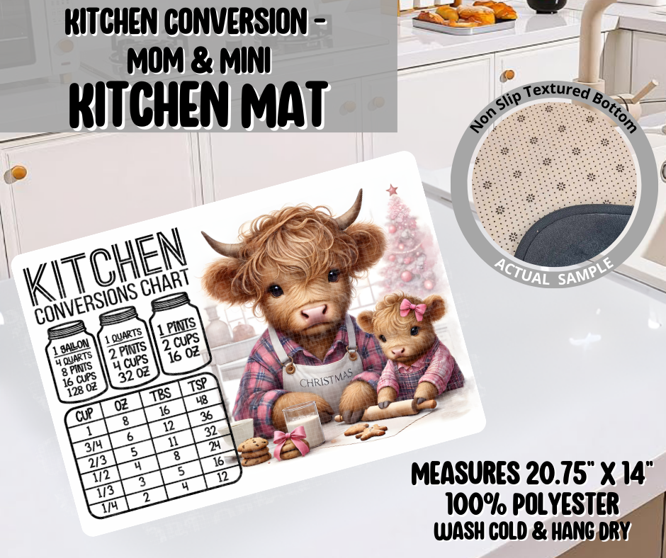 Kitchen Conversion- Mom & Mini Kitchen Mat