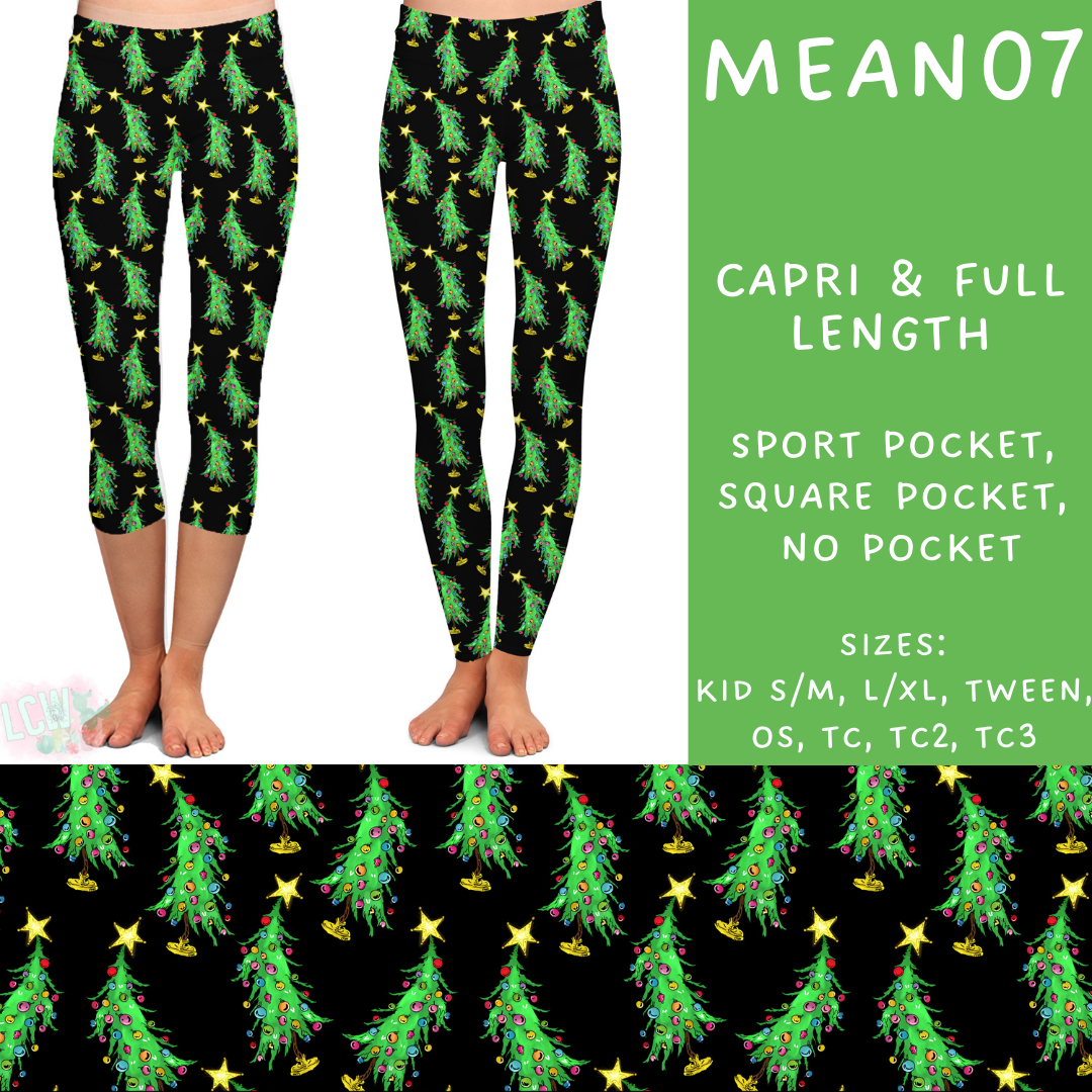 Ready To Ship  - Mean07 Full and Capri Length Leggings