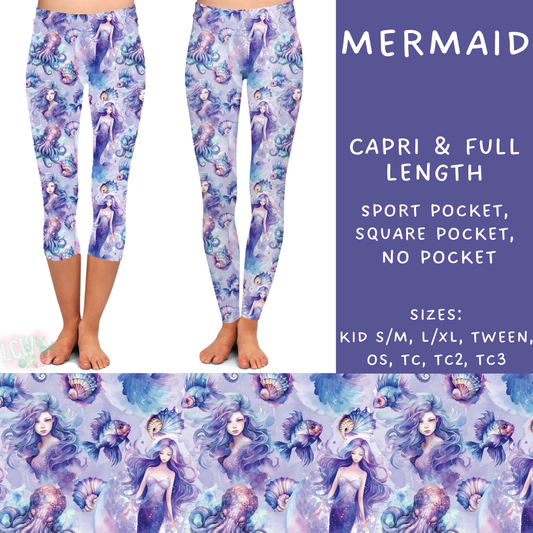 Ready to Ship - Mermaid Full Leggings & Capris