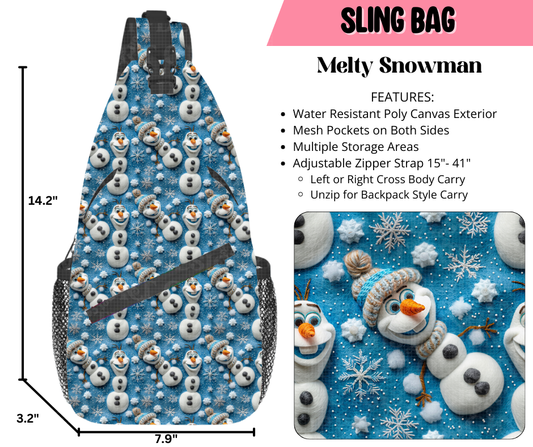 Melty Snowman Sling Bag