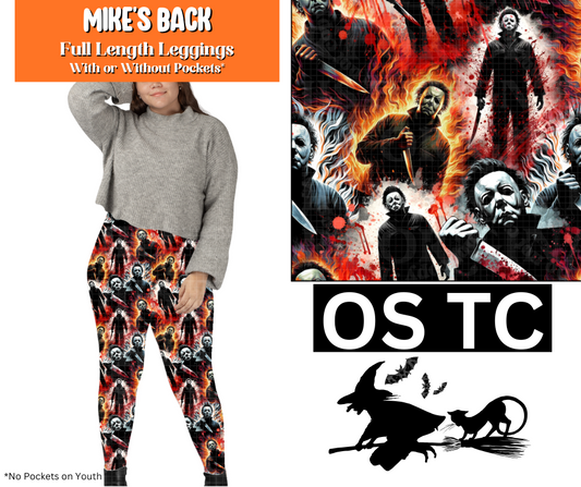 Mike's Back Full Length Leggings w/ Pockets