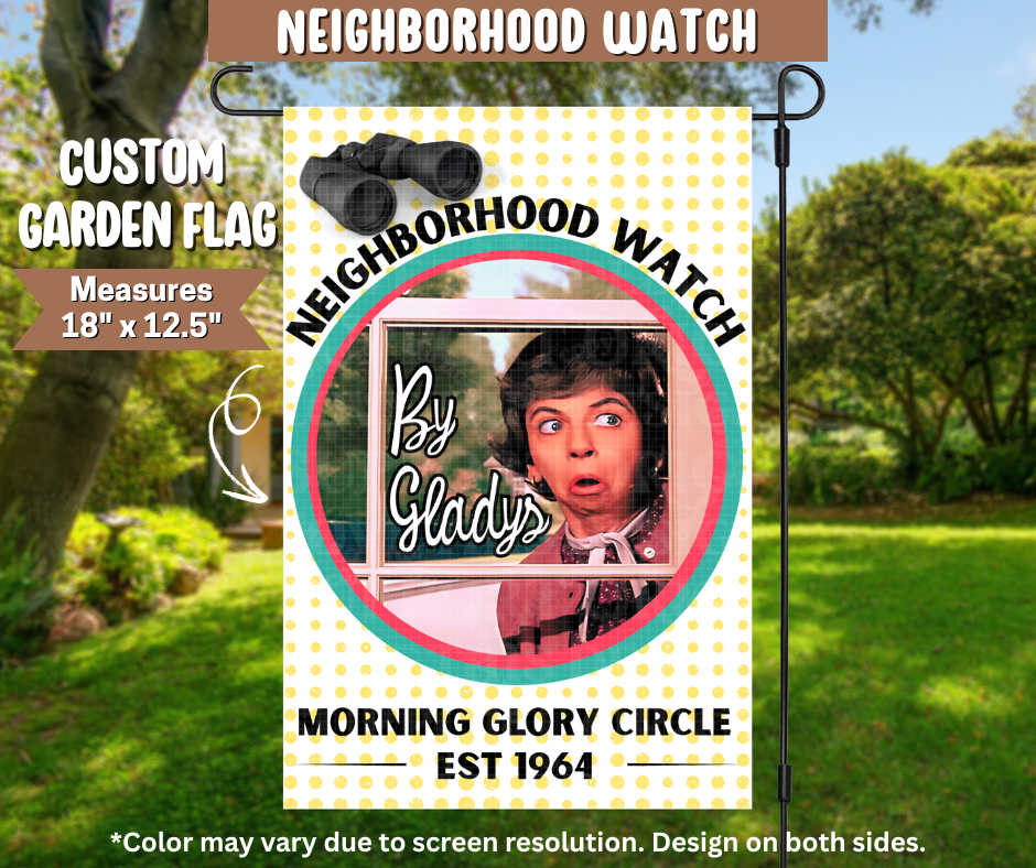 Neighborhood Watch Garden Flag