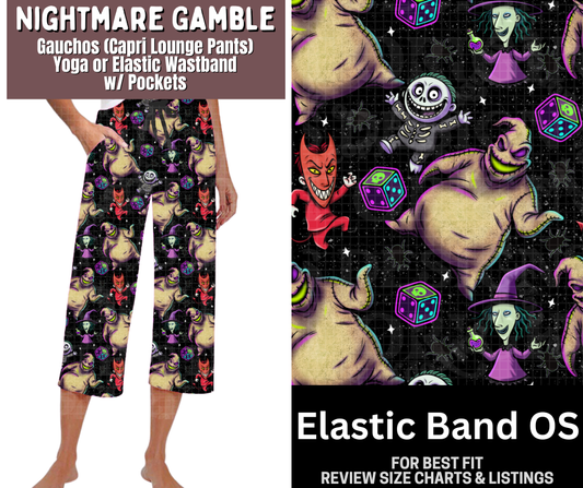 Nightmare Gamble Capri Gauchos