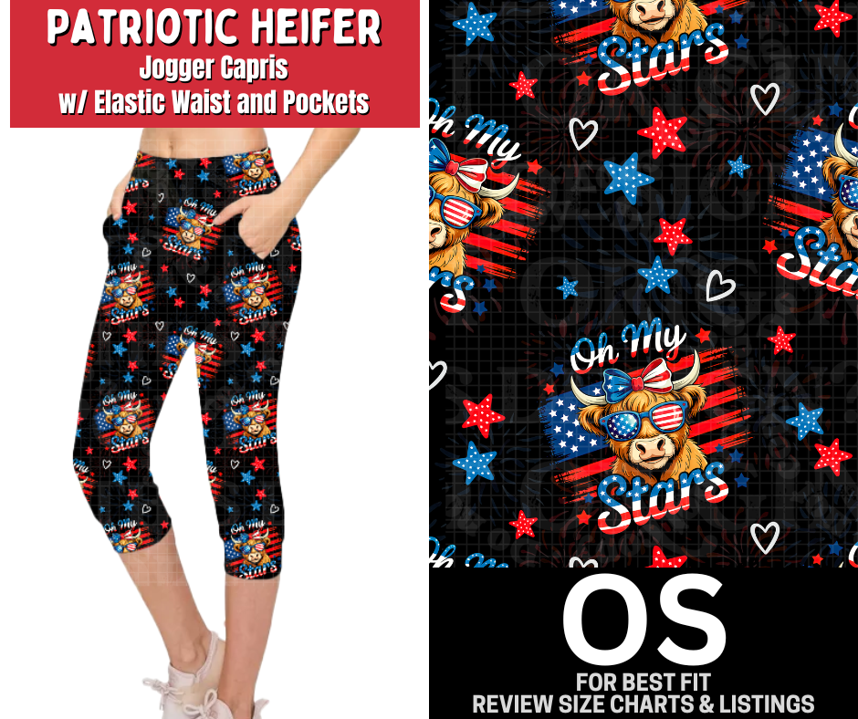 Patriotic Heifer Jogger Capri