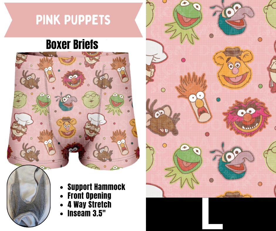 Pink Puppets Boxer Briefs