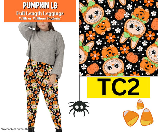 Pumpkin LB Full Length Leggings w/ Pockets