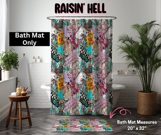 Raisin' Hell Custom Bath Mat