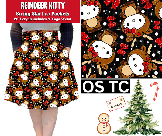 Reindeer Kitty Swing Skirt