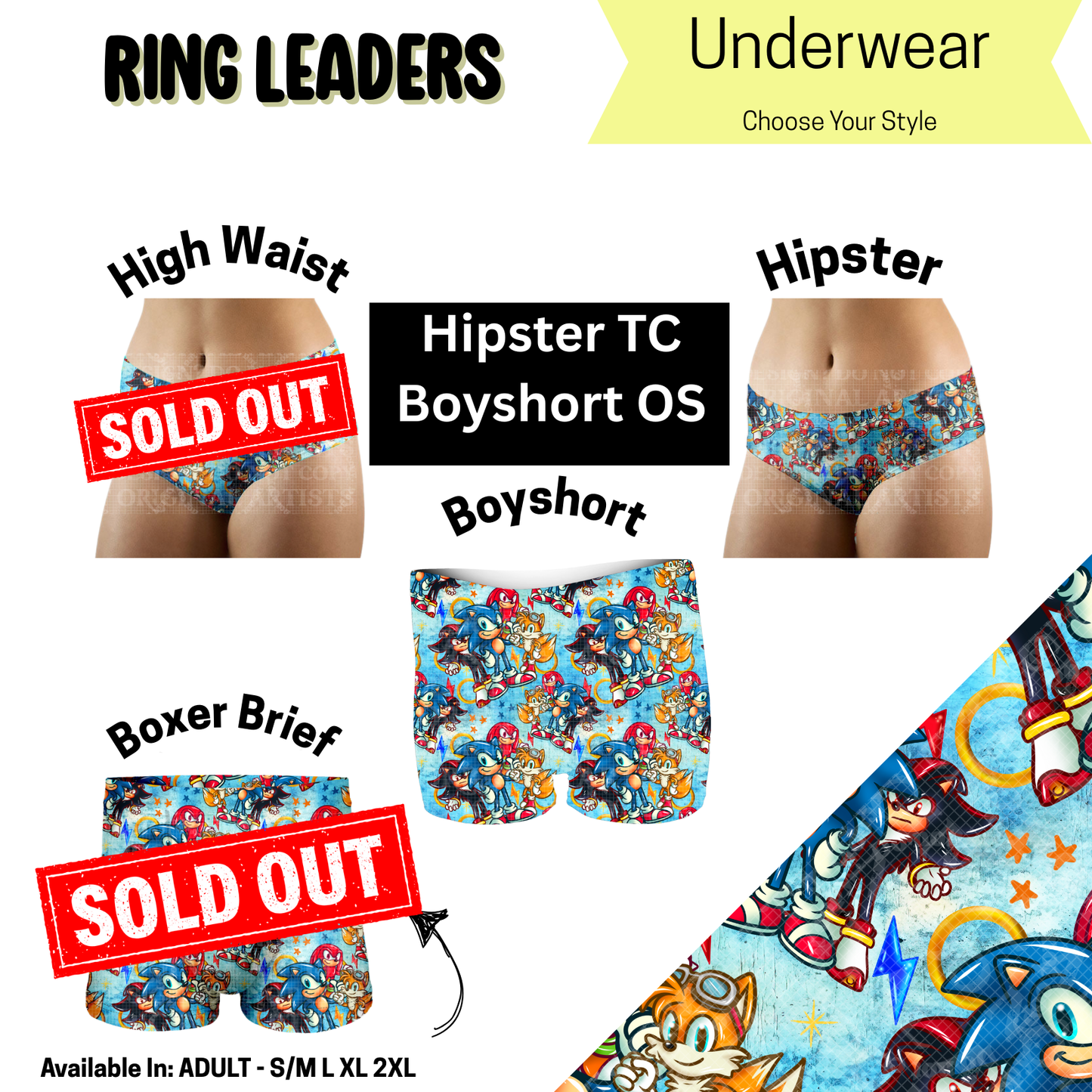 Ring Leaders Hipster, Boyshort Underwear