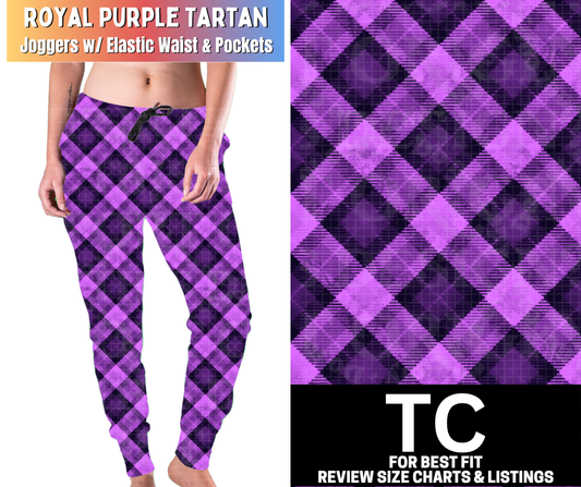 Royal Purple Tartan Joggers