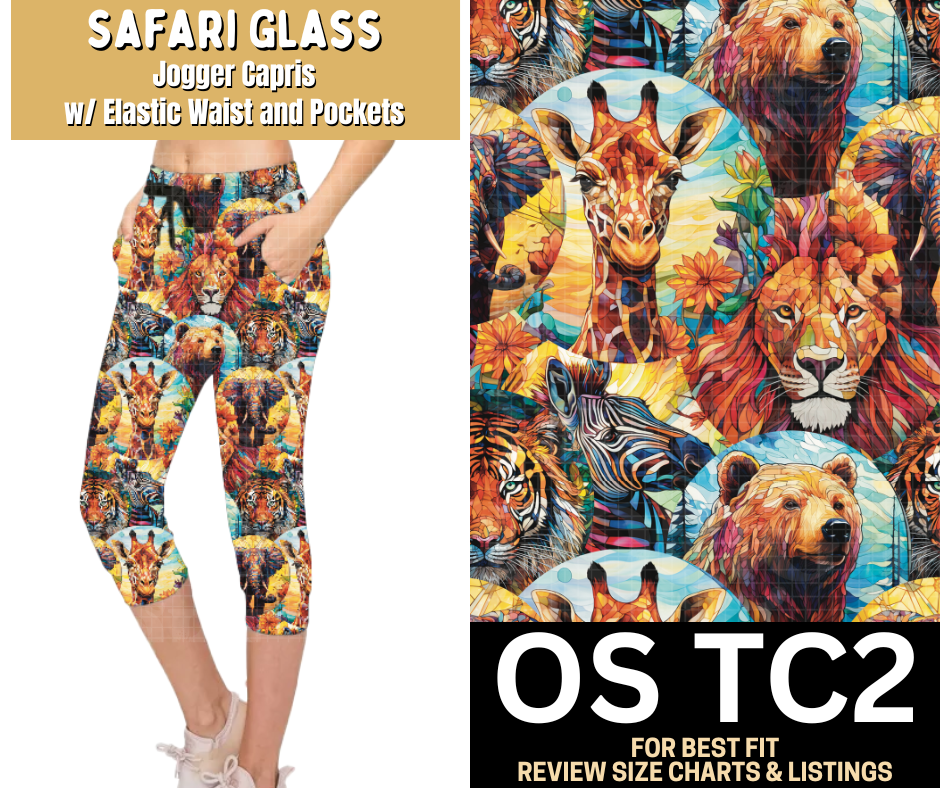Safari Glass Jogger Capri
