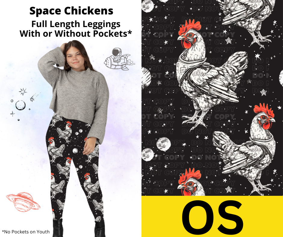 Space Chickens Full Length Leggings