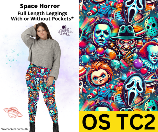 Space Horror Full Length Leggings