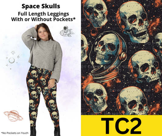 Space Skulls Full Length Leggings