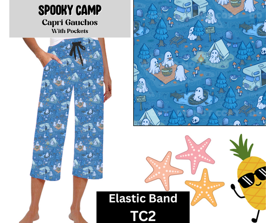 Spooky Camp Capri Gauchos