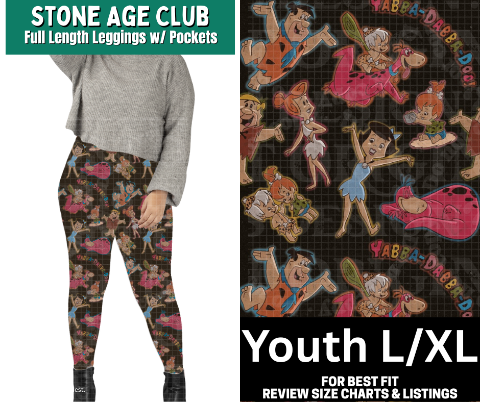 Stone Age Club Full Length Leggings w/ Pockets