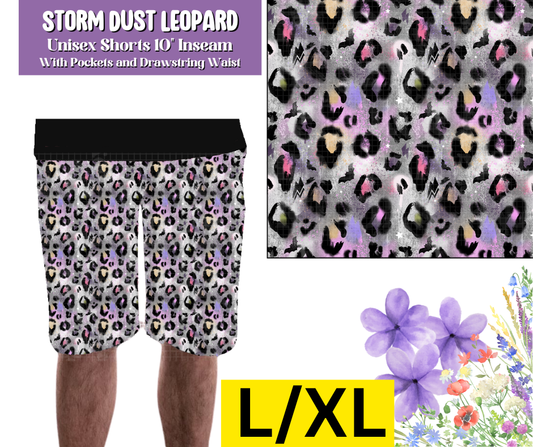 Storm Dust Leopard Unisex Shorts