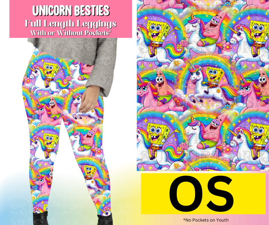 Unicorn Besties Full Length Leggings w/ Pockets