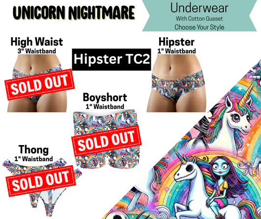 Unicorn Nightmare Hipster Underwear
