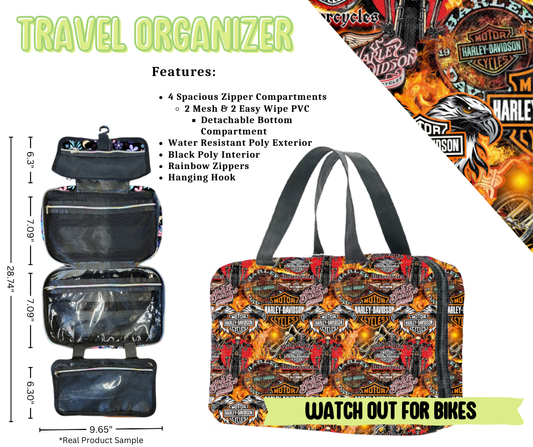Watch Out For Bikes Travel Organizer