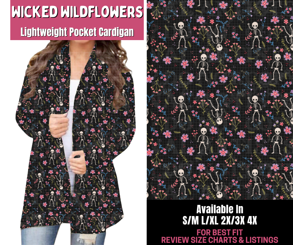 Preorder! Closes 11/10. ETA Jan. Wicked Wildflowers Pocket Cardigan