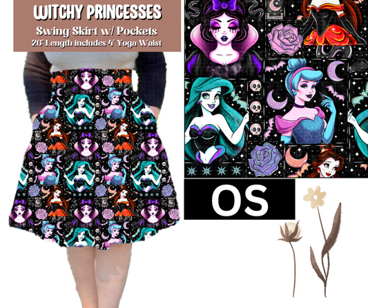 Witchy Princesses Swing Skirt