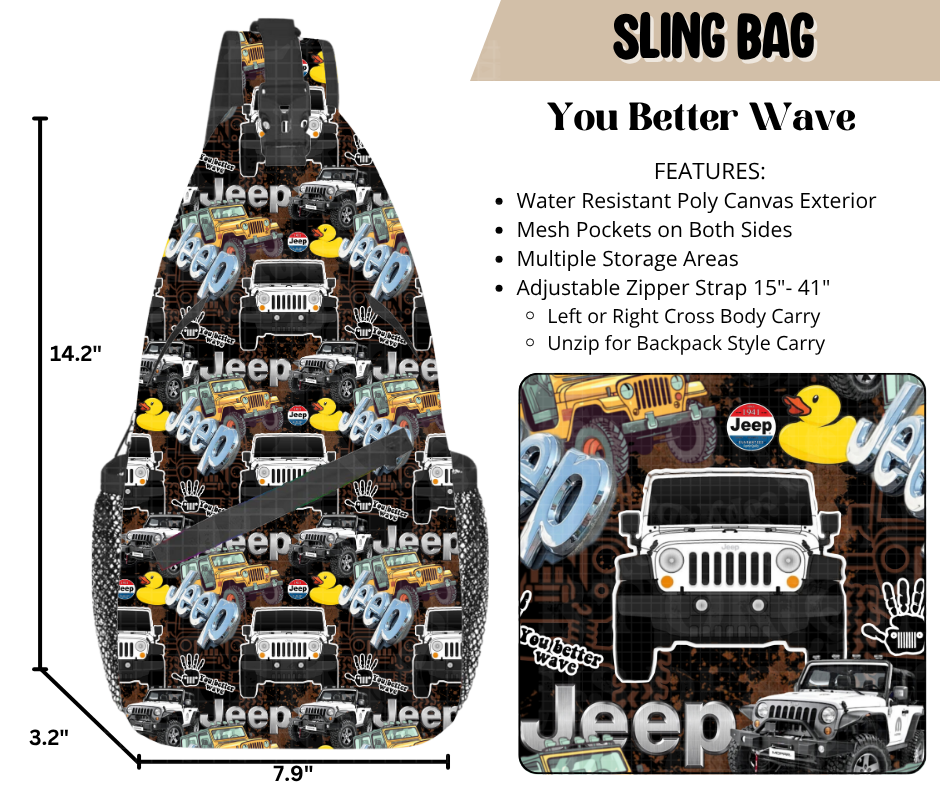 You Better Wave Sling Bag