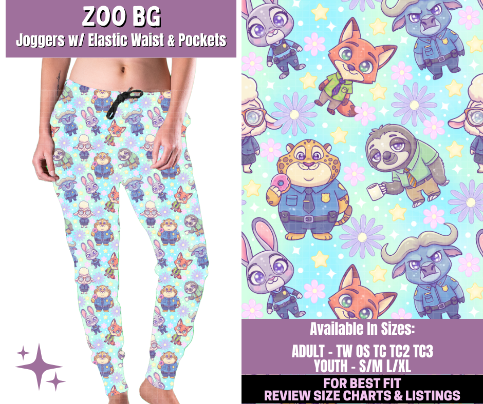 Preorder! Closes 1/14. ETA April. Zoo BG Joggers