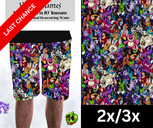 Villain Flames Unisex Shorts