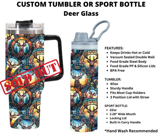 Deer Glass Custom Sport Bottle
