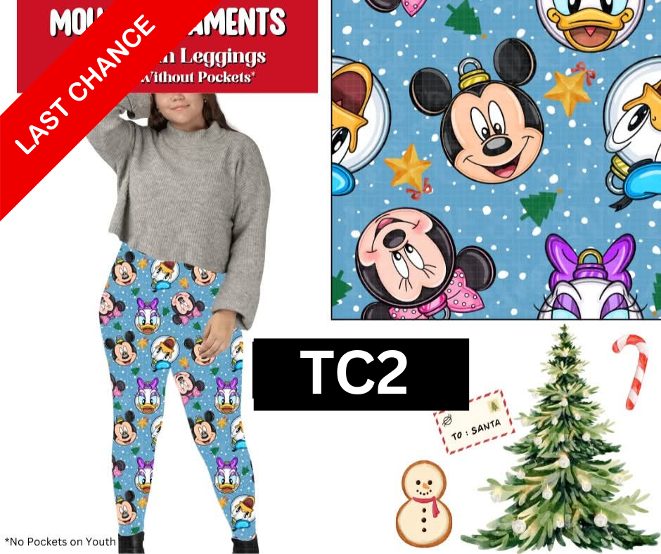 Mouse Ornaments Full Length Leggings w/ Pockets