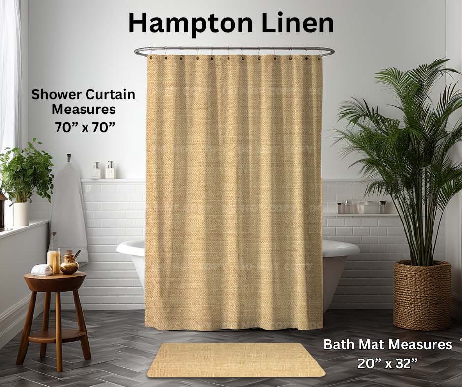 Hampton Linen Custom Bath Mat
