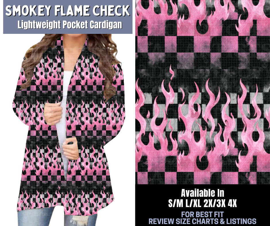 Preorder! Closes 1/8. ETA March. Smokey Flame Check Pocket Cardigan