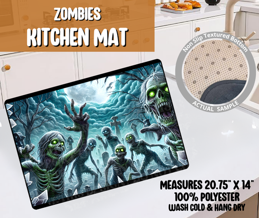 Preorder! Closes 6/8. ETA Sept. Zombies Kitchen Mat
