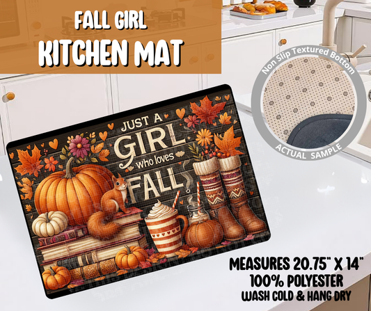Preorder! Closes 6/8. ETA Sept. Fall Girl Kitchen Mat